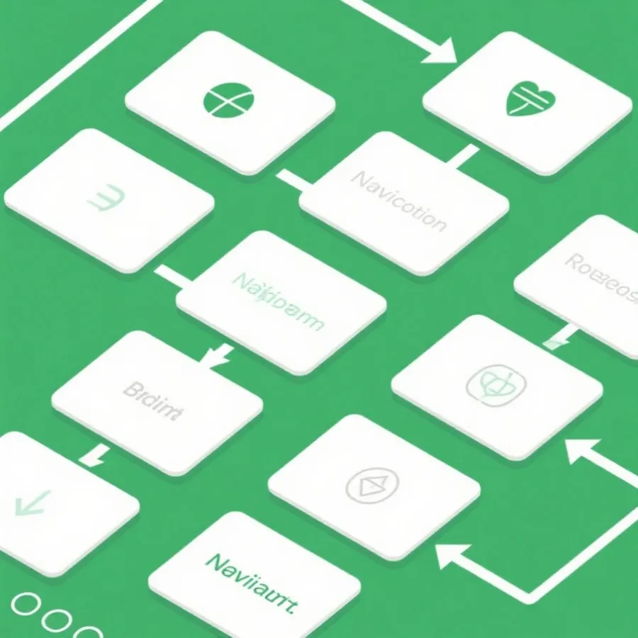 入口导航流程示意图